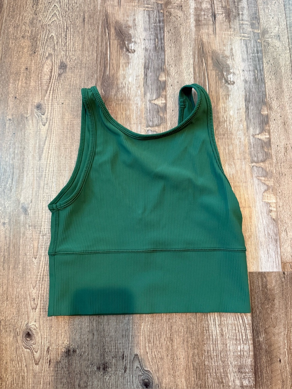Ribbed Power Pivot Top - Hunter Green